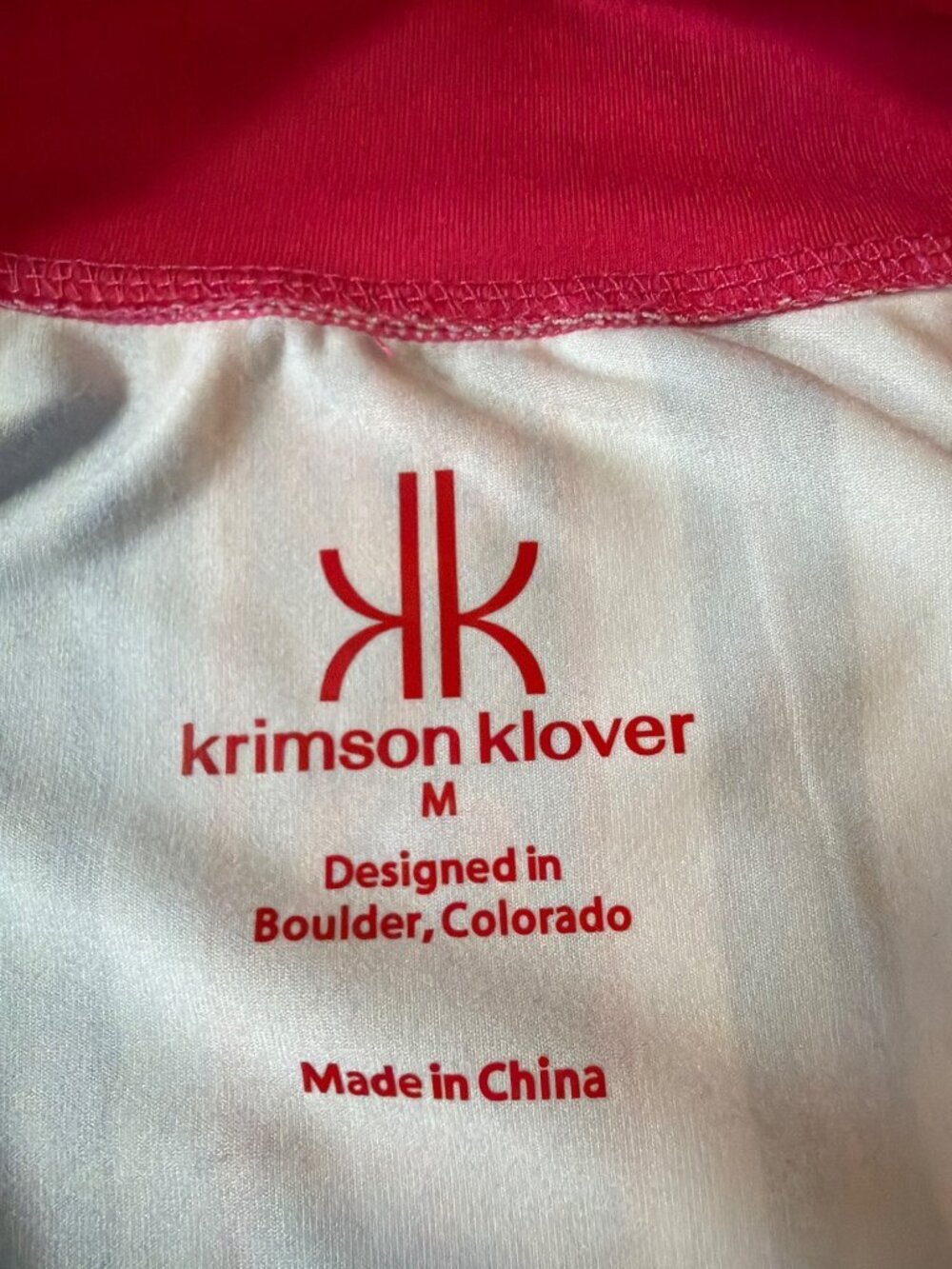 Custom VAIL Krimson Klover Upslope W's M Quarter Zip Mid-weight Base Layer Top - Picture 8 of 13